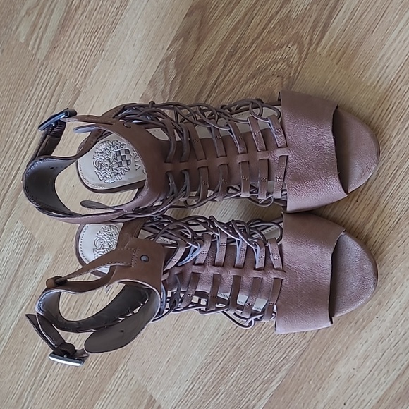 Vince Camuto Strappy Heels - Picture 1 of 8